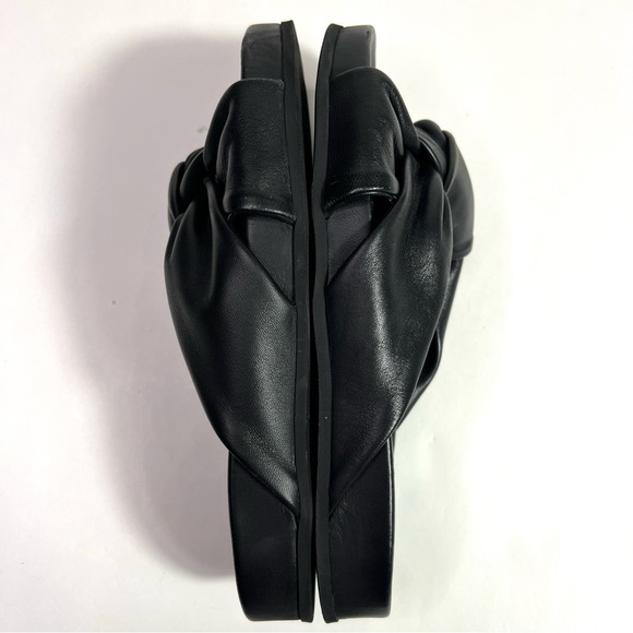 Jenni Kayne Leather Knot Sandals Black Size 38 - Picture 13 of 16